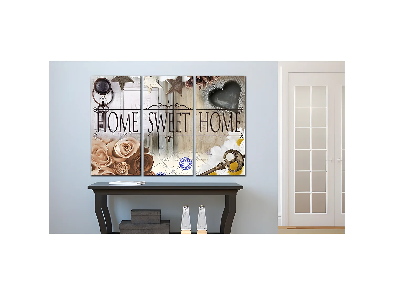 Tableau Vintage Home in vintage style 90x60 cm