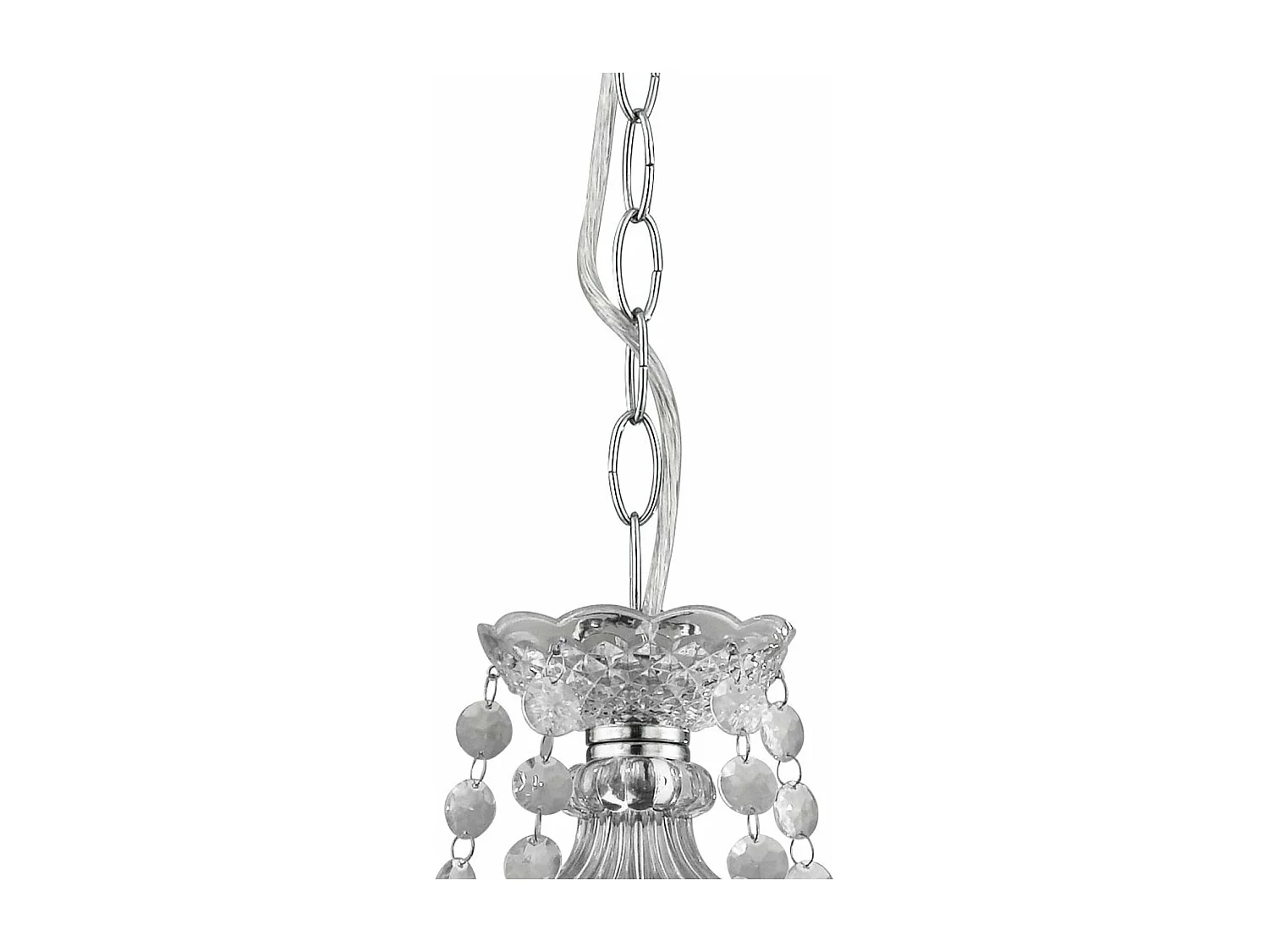 Searchlight Marie Therese - Lampadario a 5 luci in acrilico finitura cromo Marie Therese, E14