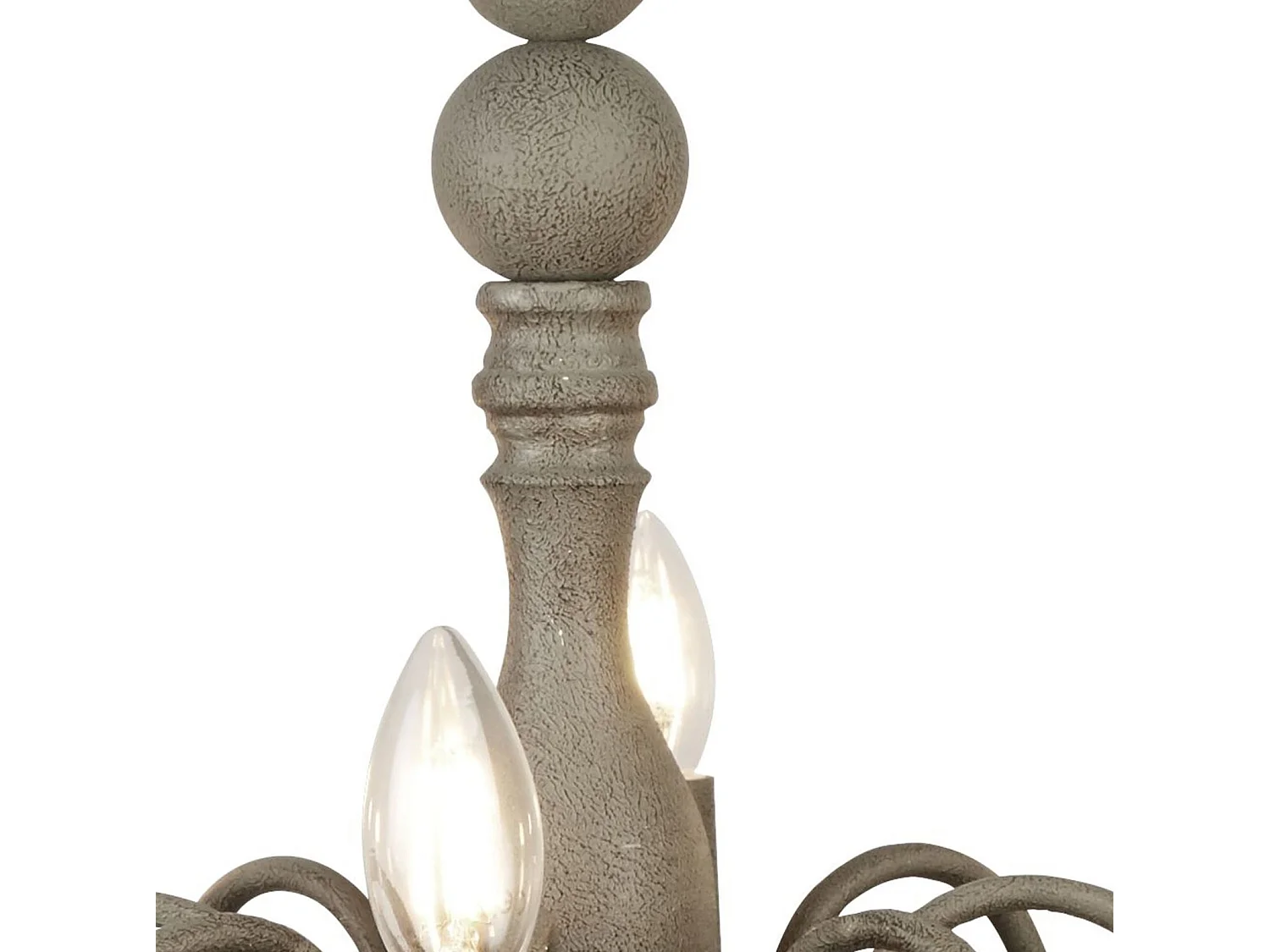 Searchlight Greythorne - Lampadario a 8 luci finitura grigia, attacco E14