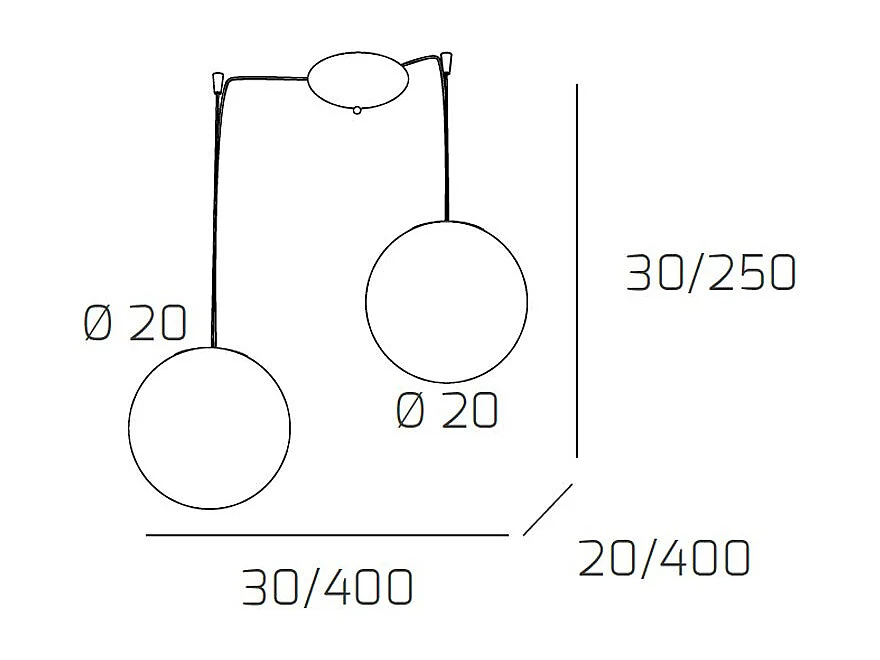 Sospensione Contemporanea Glitter Metallo Cromo Vetro Soffiato Trasp 2 Luci E14