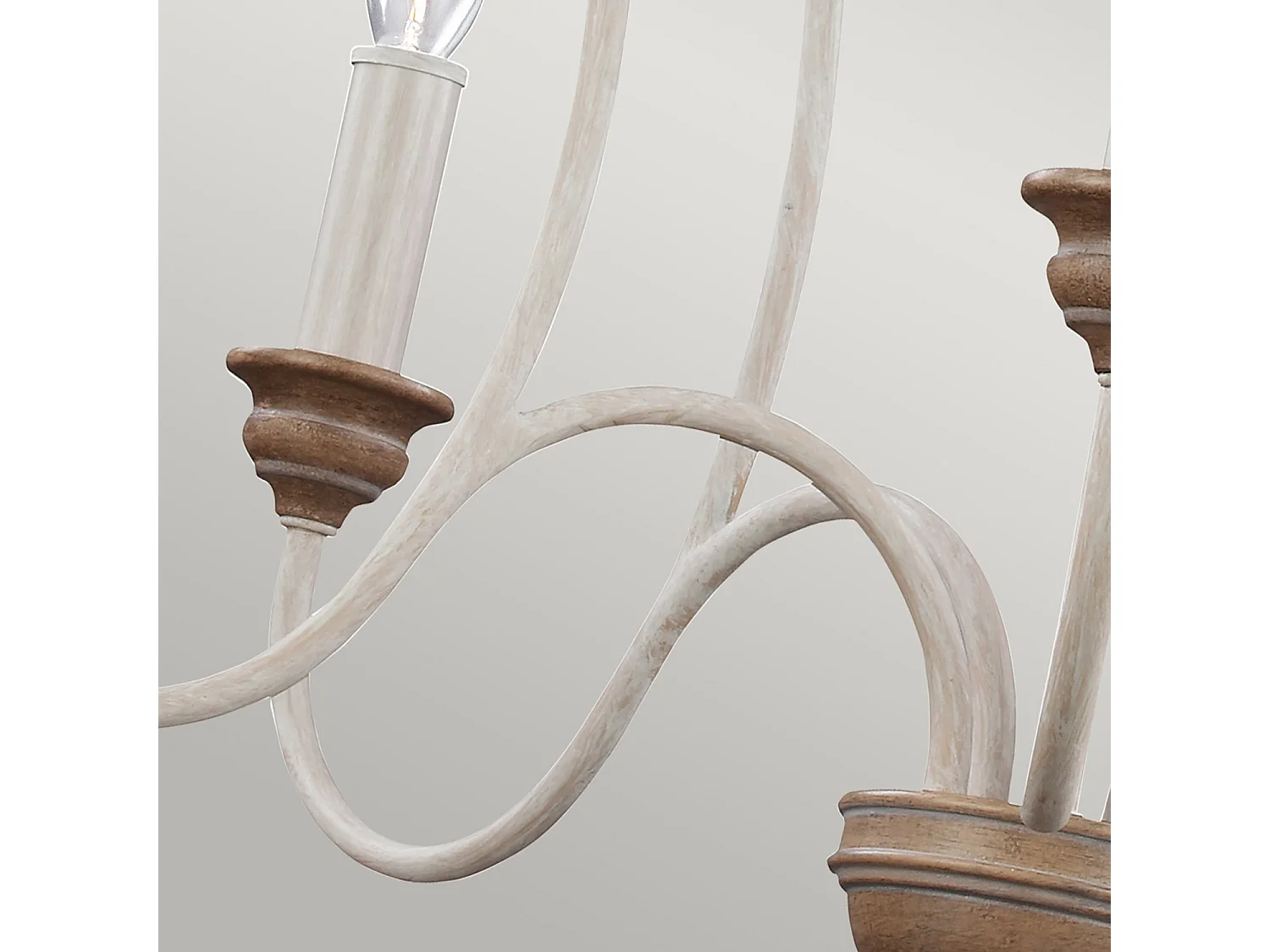 Elstead Hartsville 5 ljus ljuskrona Beachwood finish, E14