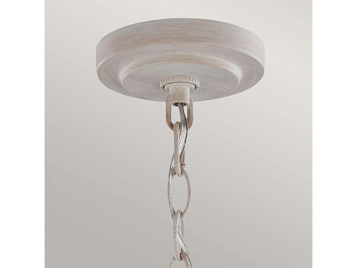 Elstead Hartsville - 5 licht Kronleuchter Beachwood Finish, E14