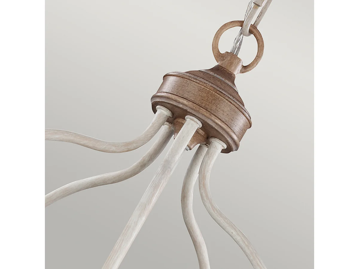 Elstead Hartsville - 5 licht Kronleuchter Beachwood Finish, E14