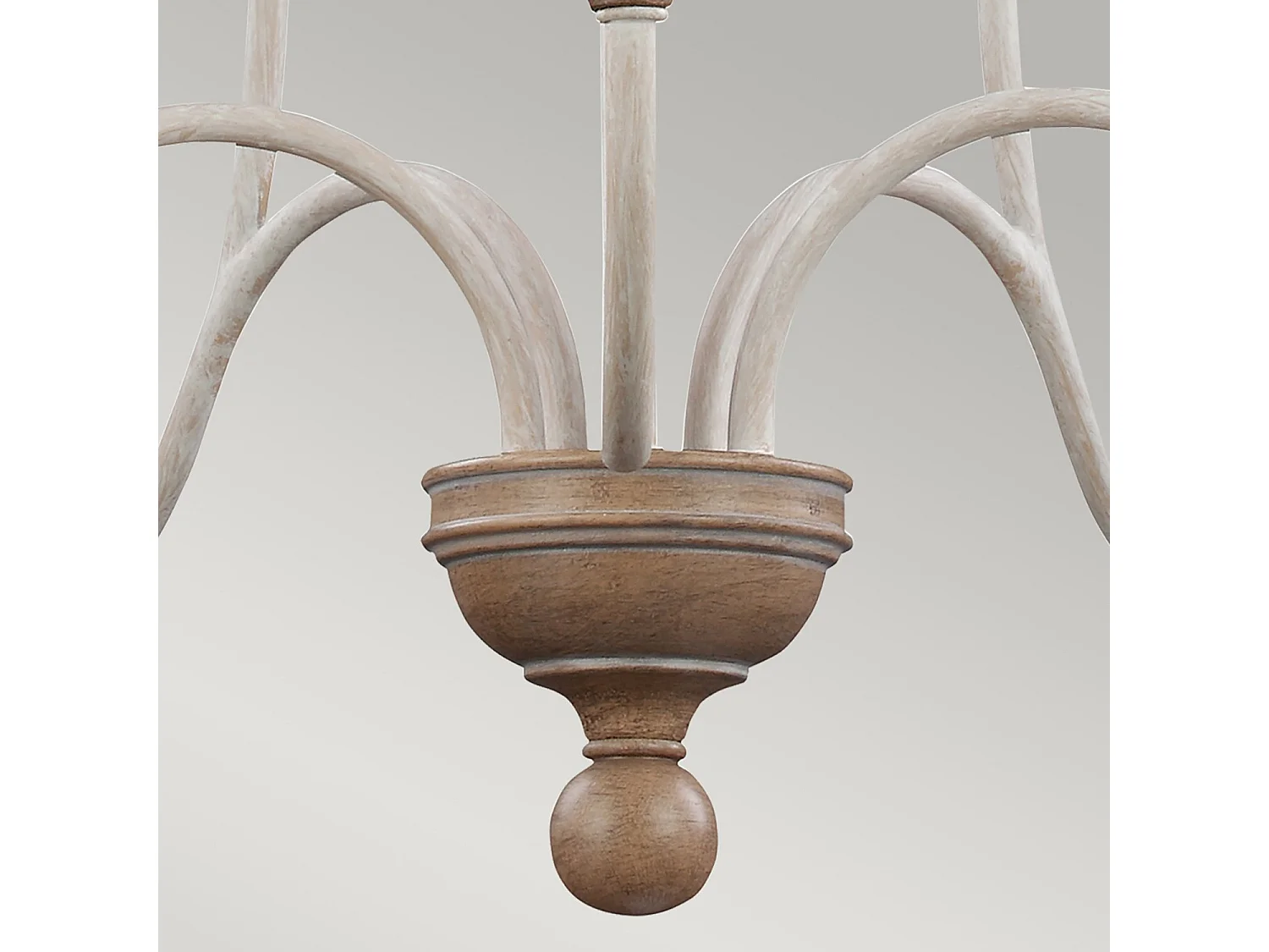 Elstead Hartsville - 5 licht Kronleuchter Beachwood Finish, E14