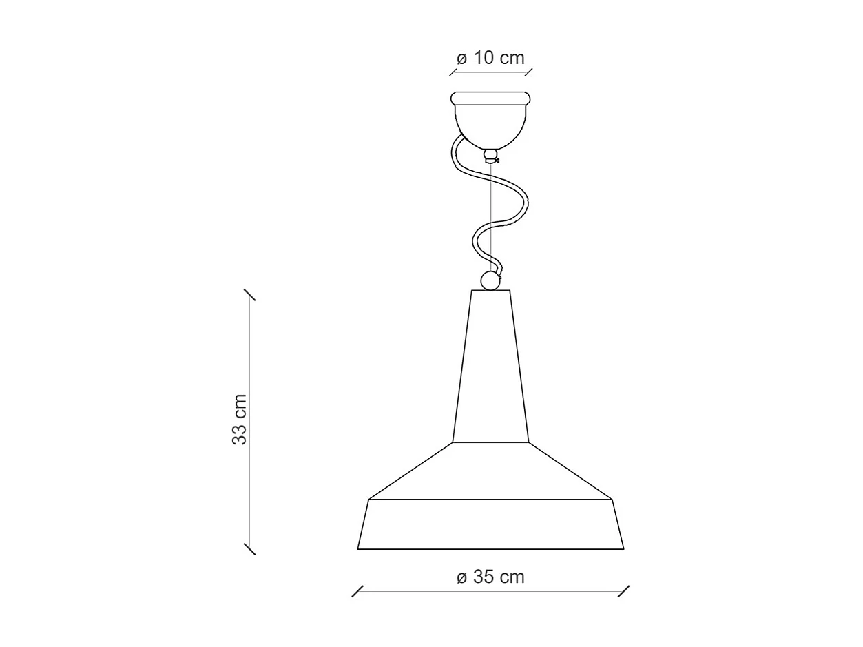 Lampadario Vintage Vague Vintage Ferro E Ceramica Azzurro 1 Luce E27 35Cm