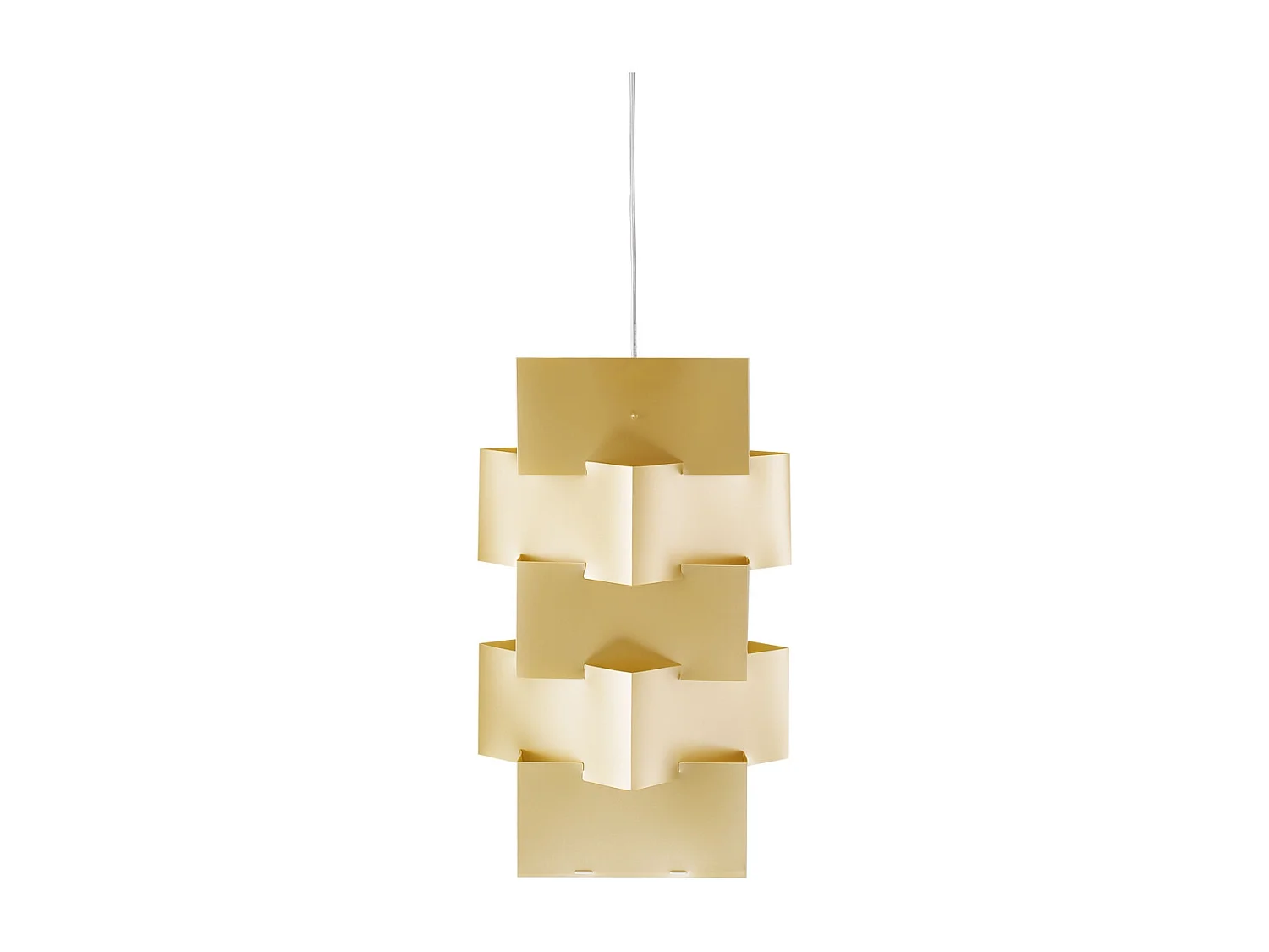 Sospensione Moderna Building Polilux ® New Gold E Metallo Cromo 1 Luce E27 H60Cm