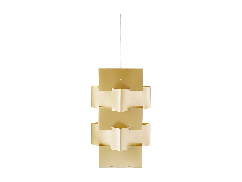 Sospensione Moderna Building Polilux ® New Gold E Metallo Cromo 1 Luce E27 H60Cm