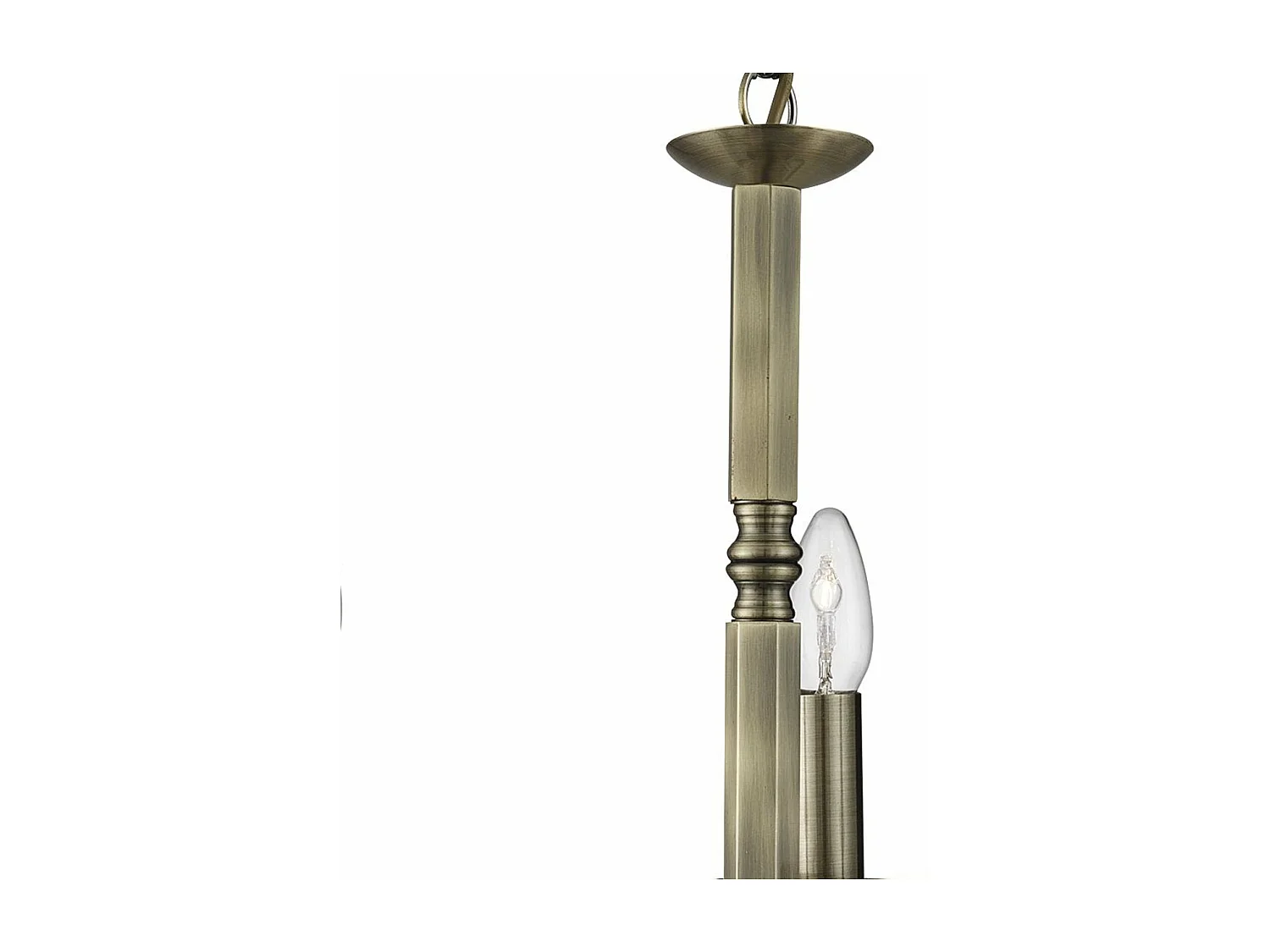 Searchlight Richmond Luminaire suspendu à 5 bras et bras multiples, laiton antique, E14