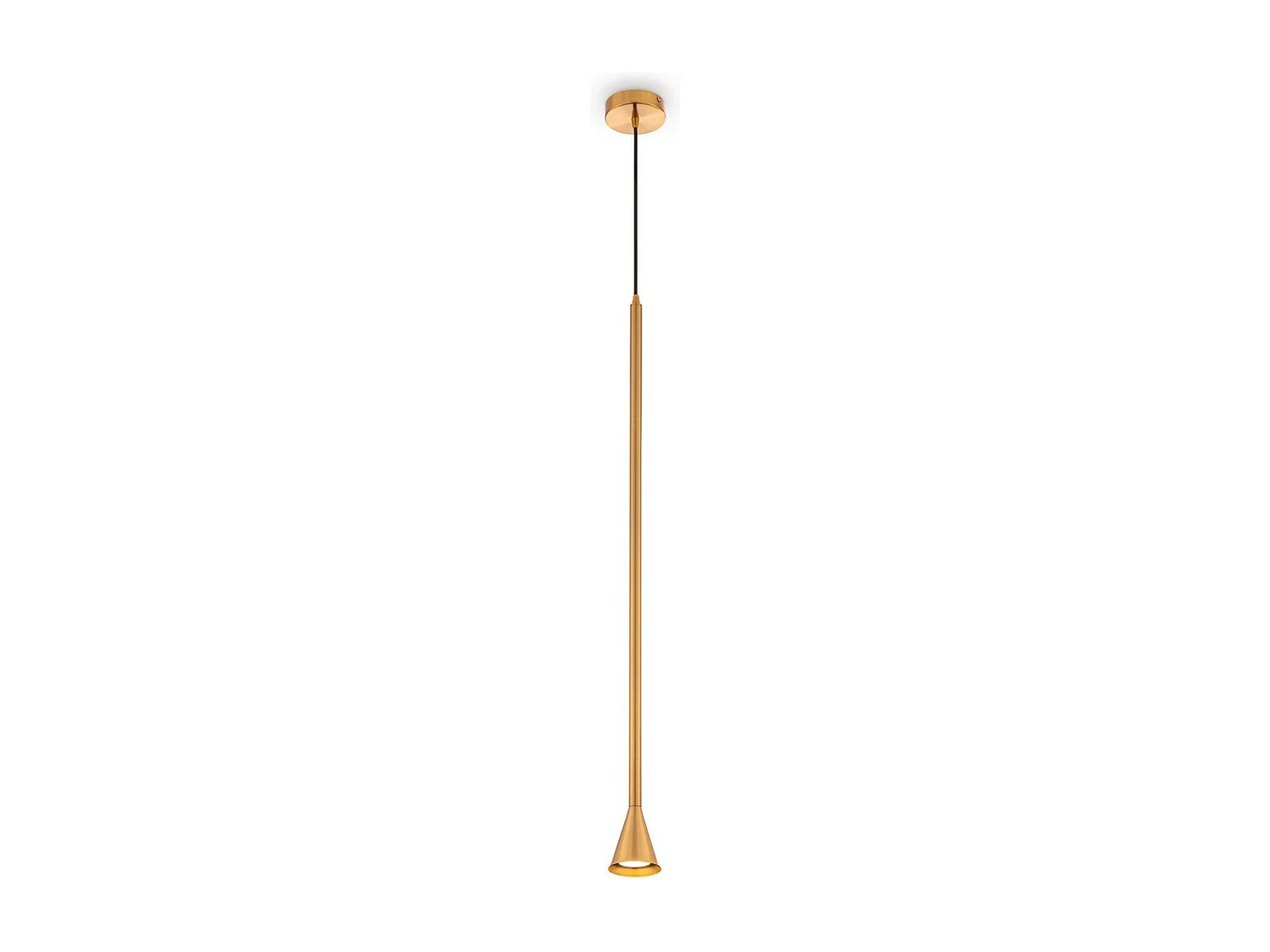Maytoni Arrow Schlanke Pendel-Deckenleuchte Gold GU10