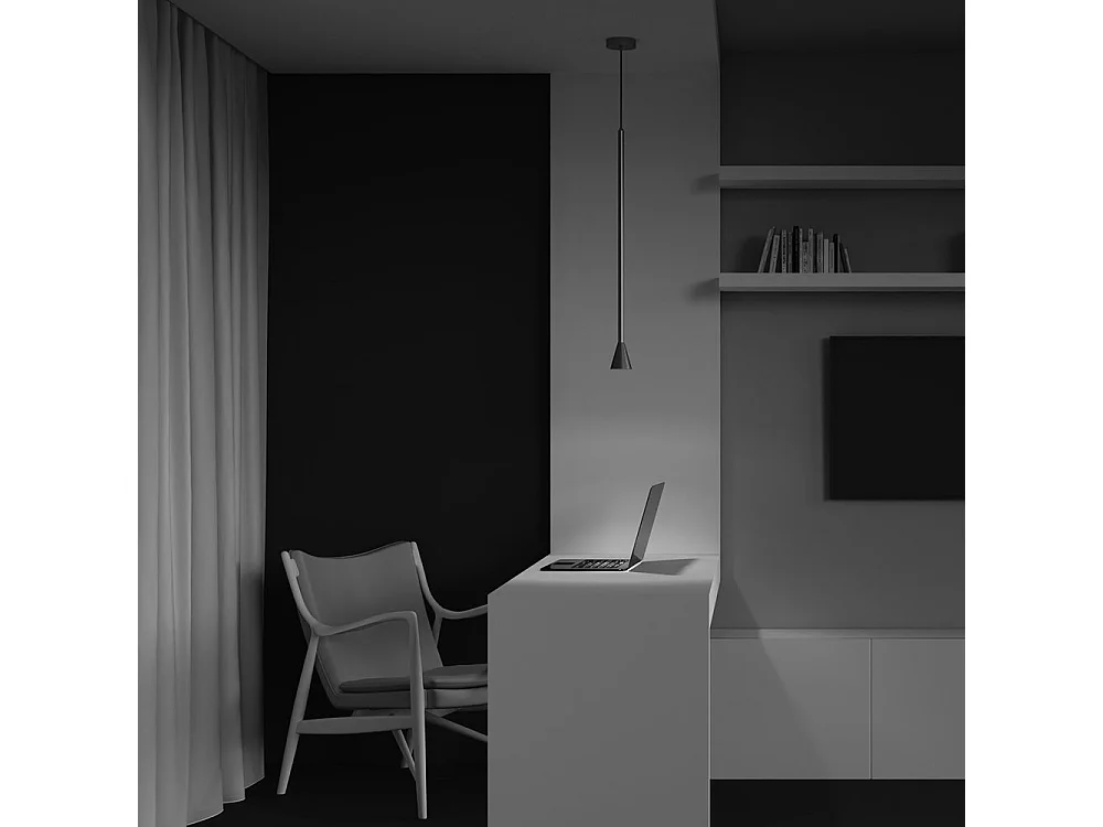 Maytoni Arrow Schlanke Pendel-Deckenleuchte Gold GU10