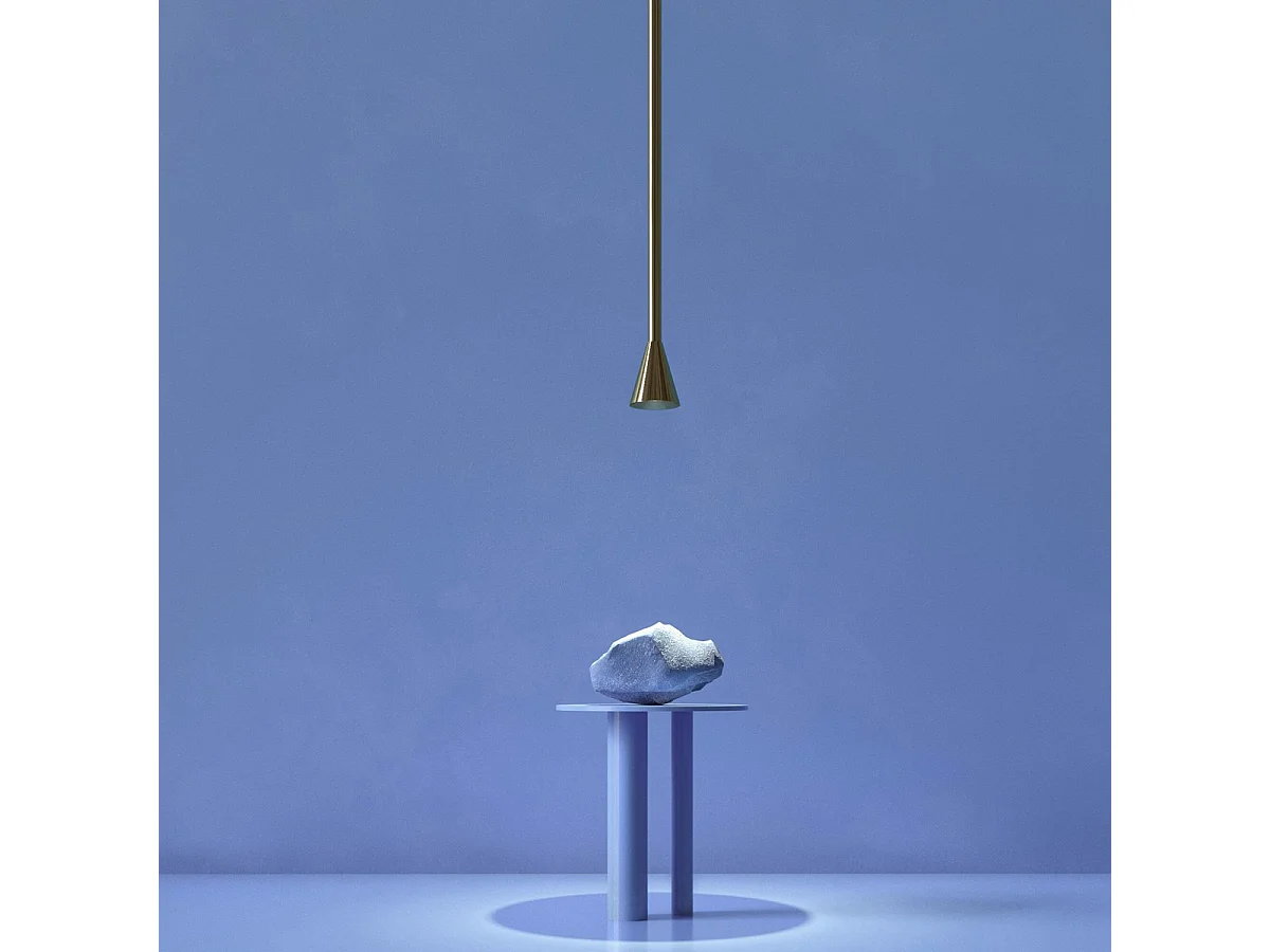 Maytoni Arrow Schlanke Pendel-Deckenleuchte Gold GU10