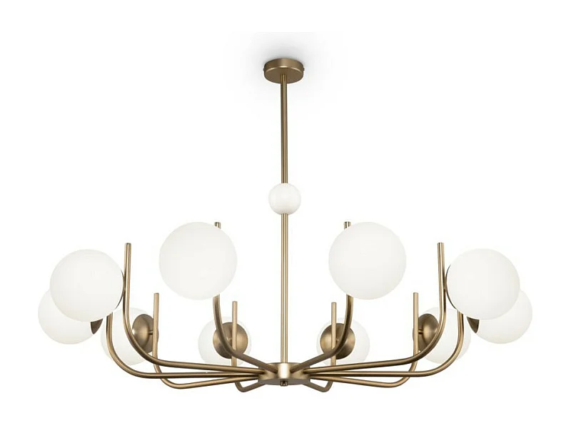 Maytoni Rendez-Vous Maytoni Modern - Rendez-vous Modern Rendez-vous Lámpara de Techo Colgante 10 Luces Latón Pantalla Cristal