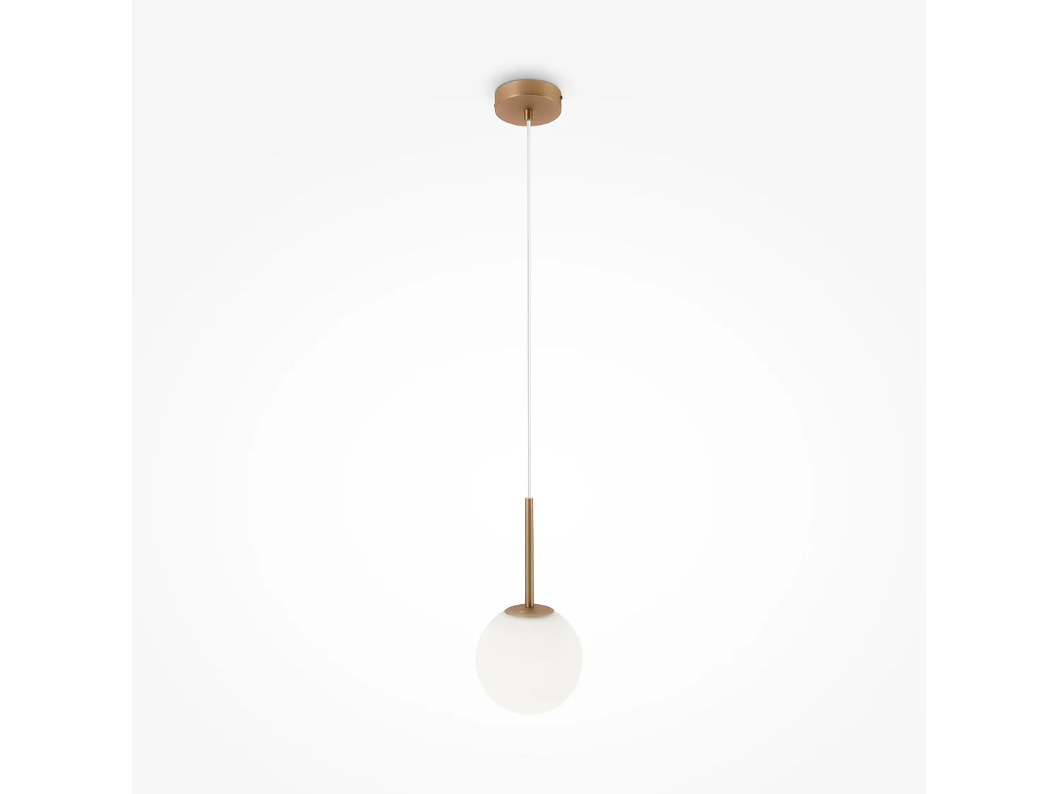 Maytoni Basic form Maytoni Basic Form Lampada da soffitto a sospensione moderna a globo piccola oro E14