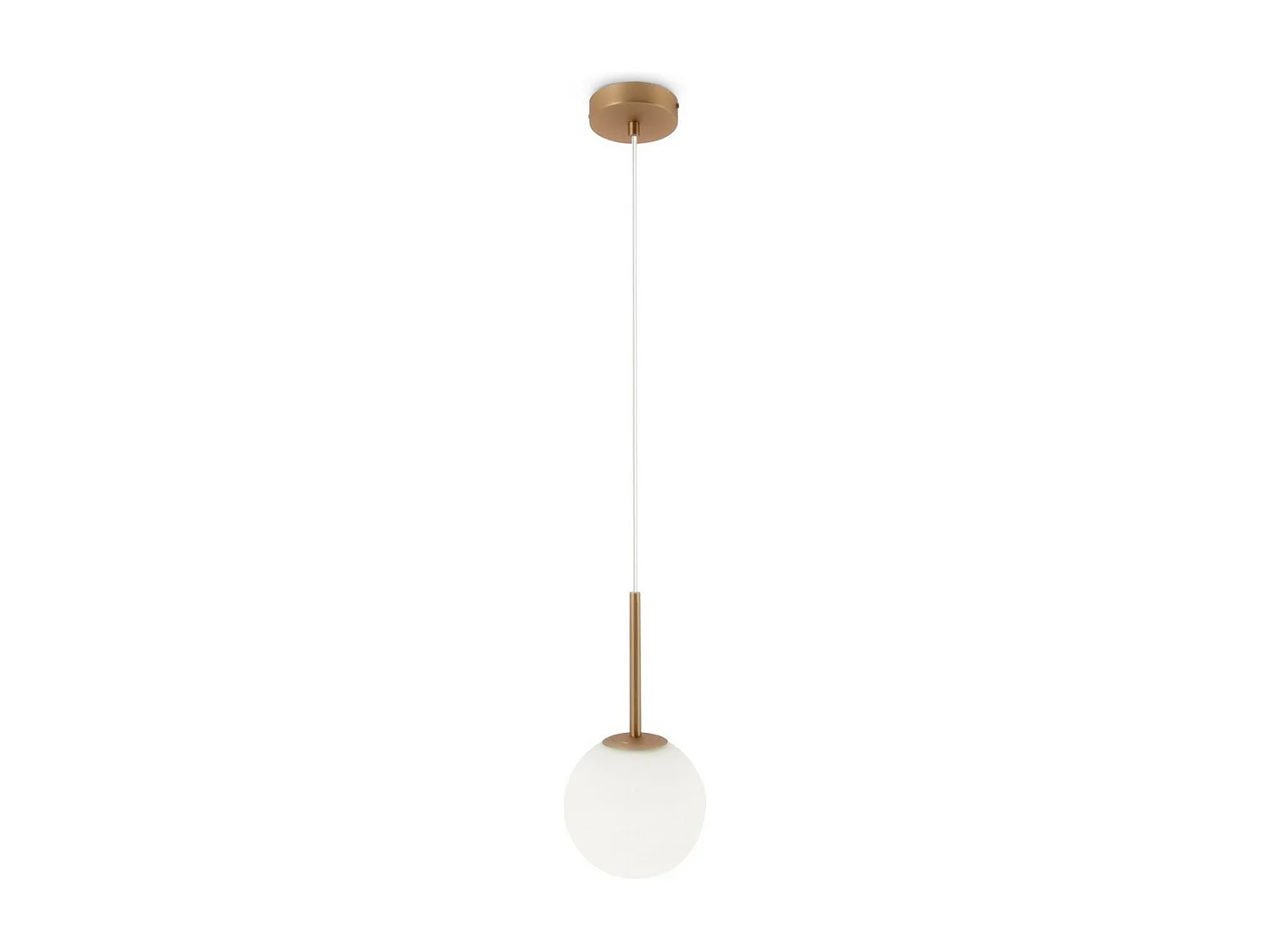 Maytoni Basic form Maytoni Basic Form Lampada da soffitto a sospensione moderna a globo piccola oro E14