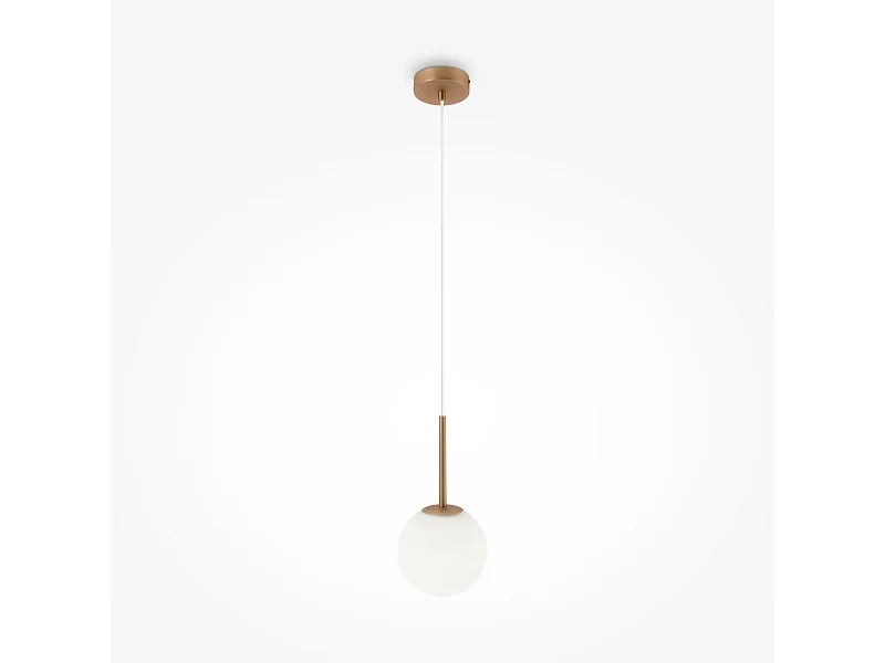 Maytoni Basic form Maytoni Basic Form Lampada da soffitto a sospensione moderna a globo piccola oro E14