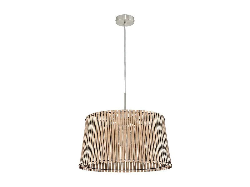 Lampadario Industrial Sendero 1 Luce Acciaio Grigio Opaco Diffusore Acero