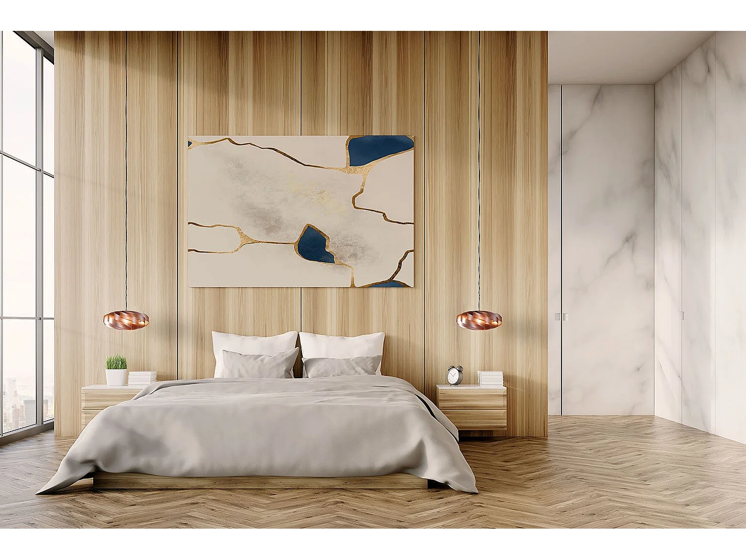 Sospensione Moderna Flat Polilux ® Rame E Metallo Cromo 1 Luce E14