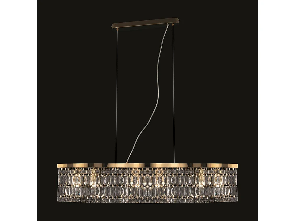 Lampadario Contemporaneo Dune Metallo Oro 6 Luci