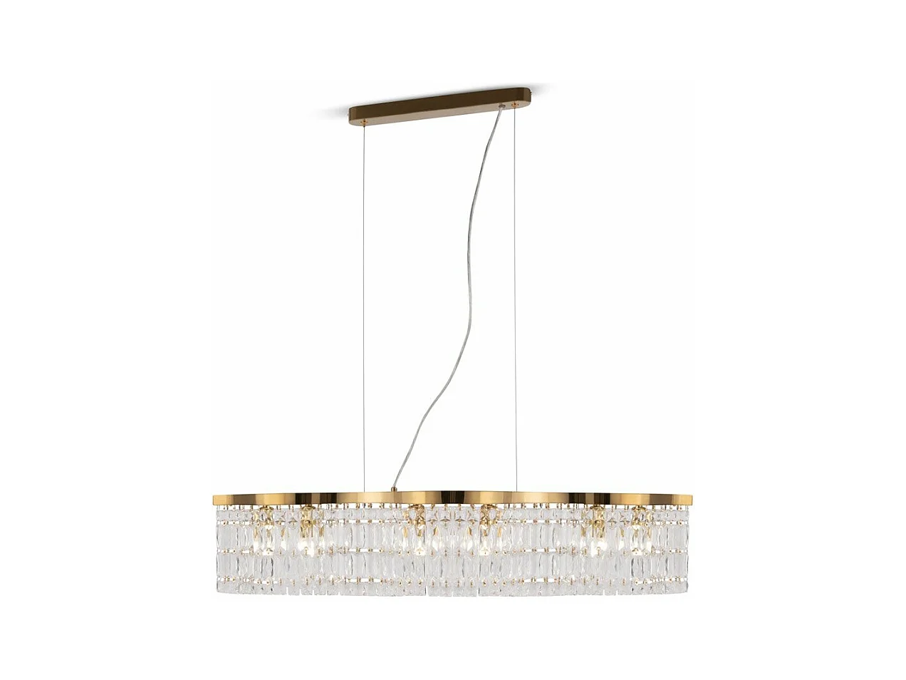 Lampadario Contemporaneo Dune Metallo Oro 6 Luci