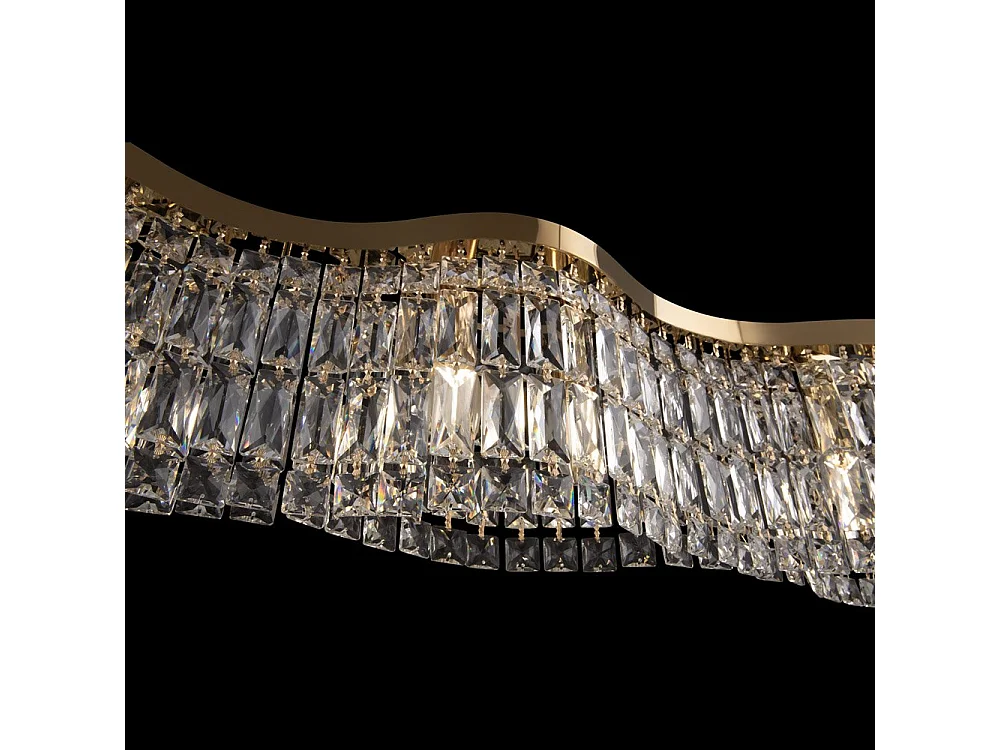 Lampadario Contemporaneo Dune Metallo Oro 6 Luci