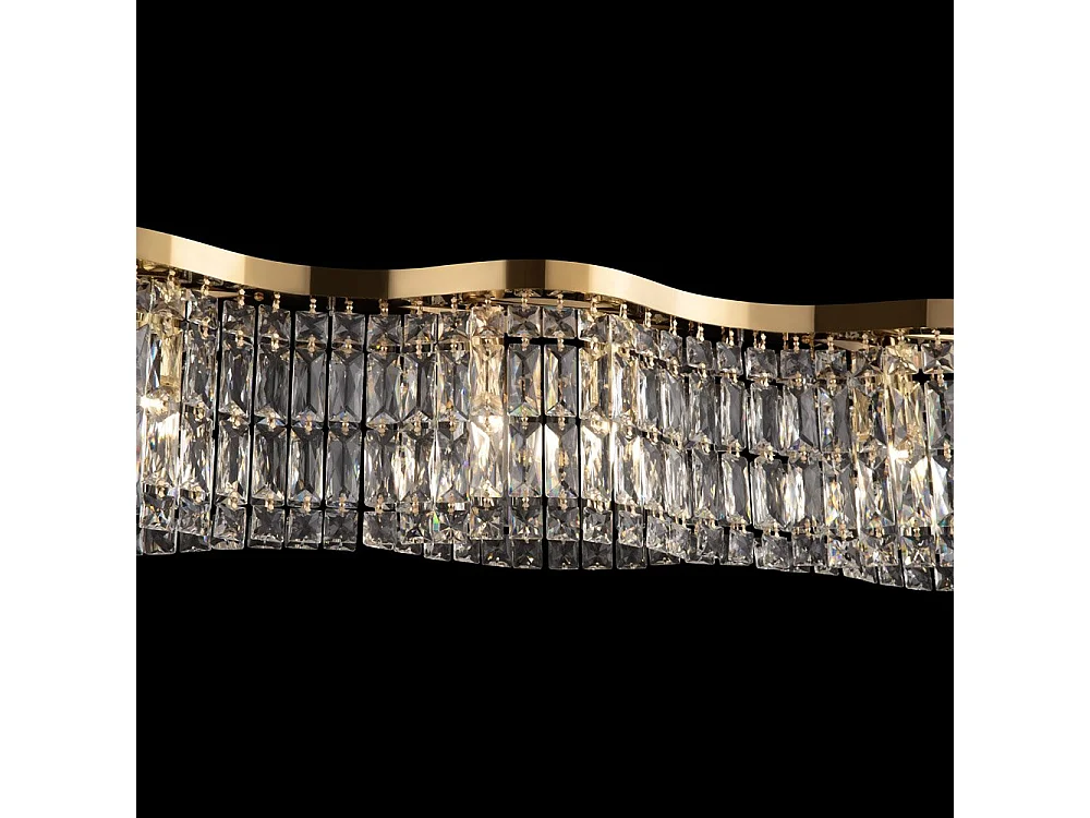 Lampadario Contemporaneo Dune Metallo Oro 6 Luci