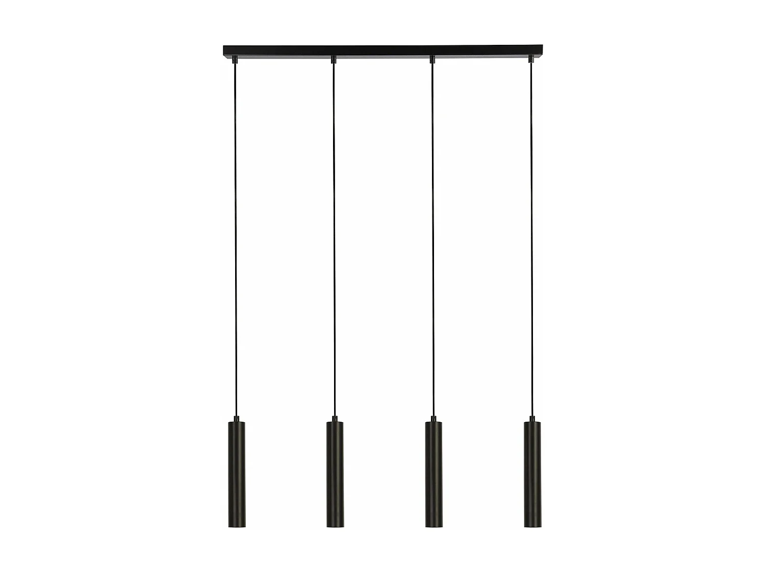 Lampadario Contemporaneo Dulwich Acciaio Nero 4 Luci E27