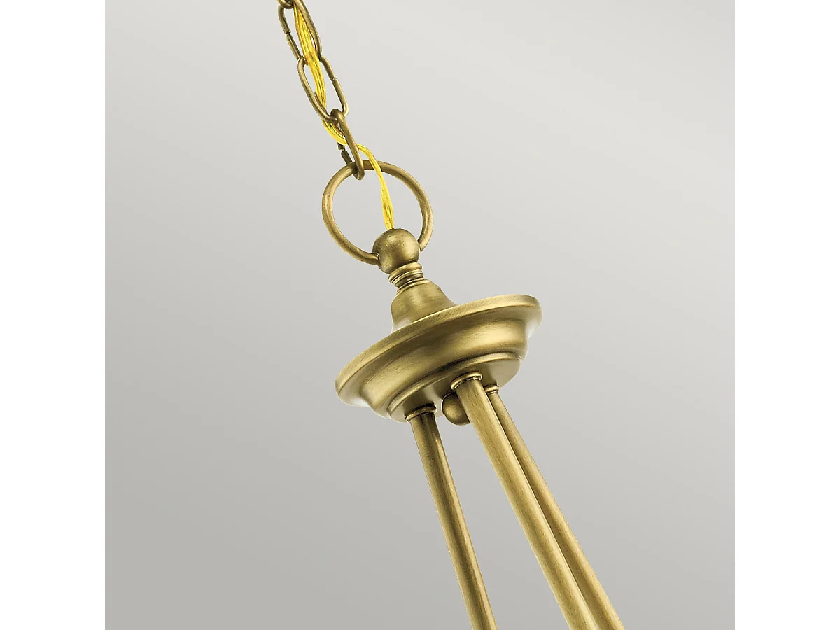 Lampadario a 5 luci Elstead Waverly, ottone naturale, attacco E27