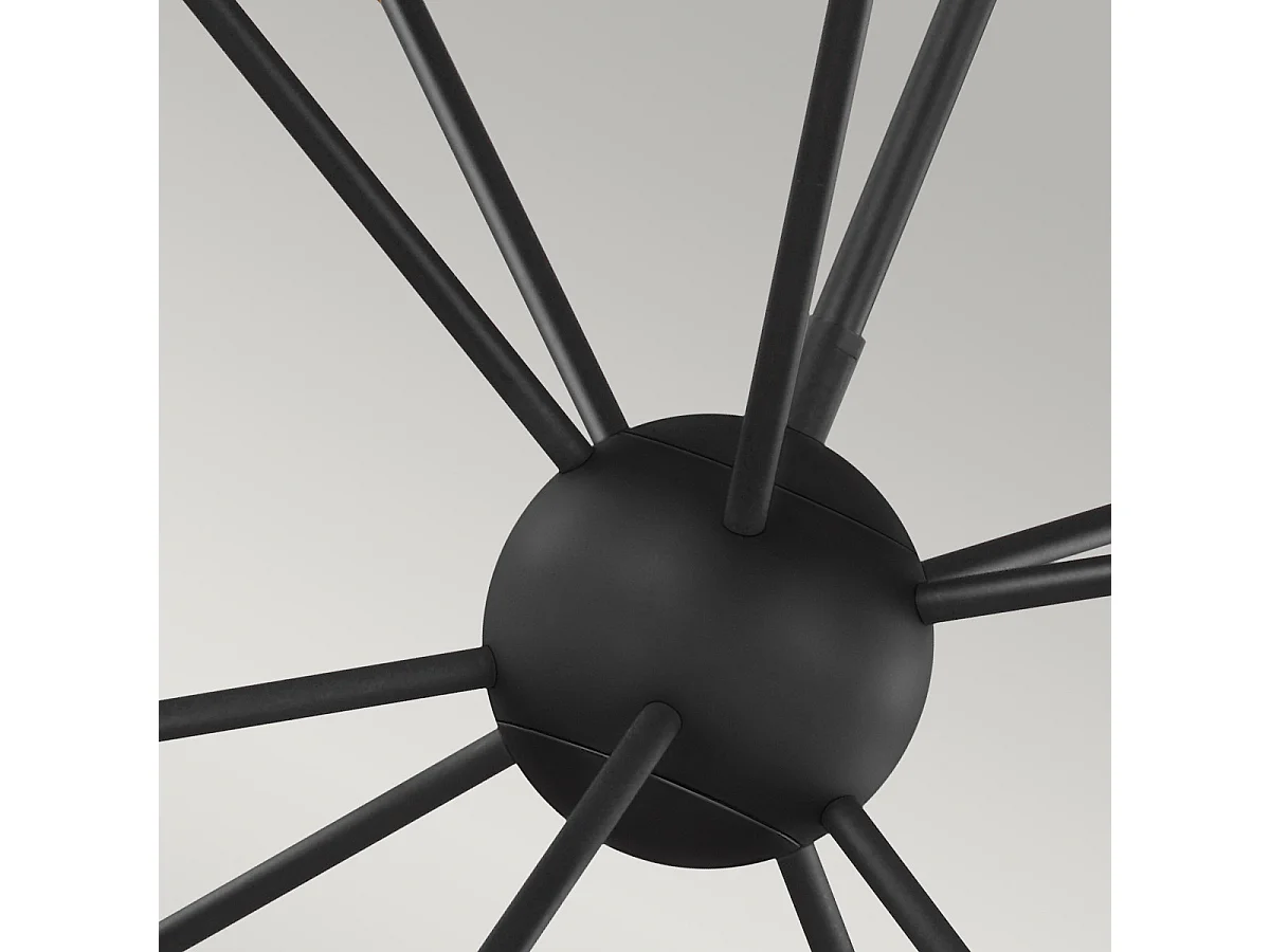 Lampadario a 10 luci Elstead Jax, Midnight Black, G9