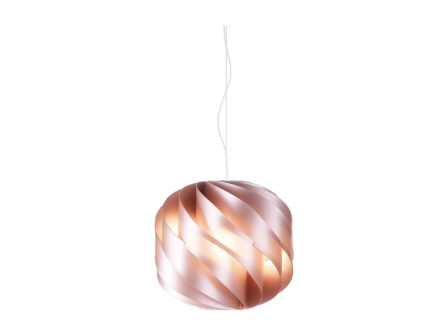 Sospensione Moderna Globe Polilux ® Pink Metal E Metallo Cromo 1 Luce E27 D40Cm
