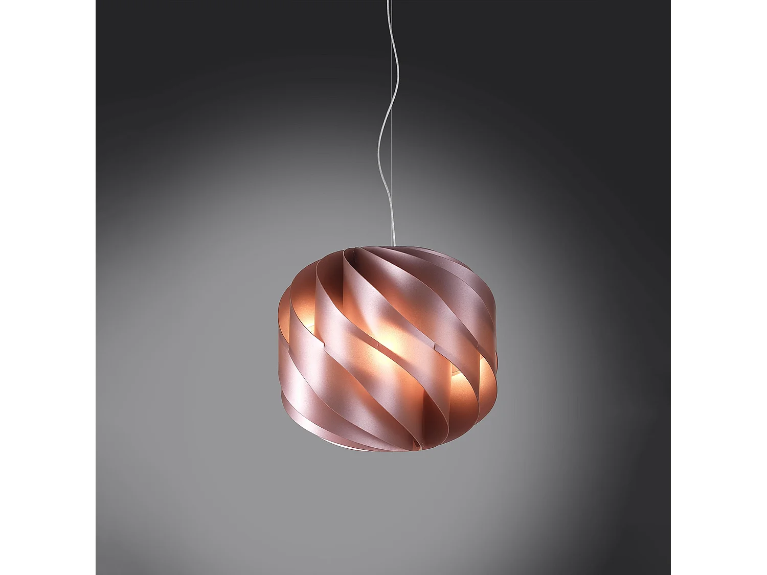 Sospensione Moderna Globe Polilux ® Pink Metal E Metallo Cromo 1 Luce E27 D40Cm