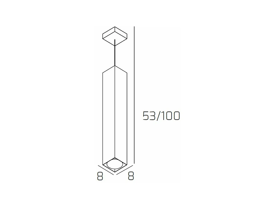 Sospensione Moderna Plate Metallo Grigio 1 Luce Gx53 50Cm