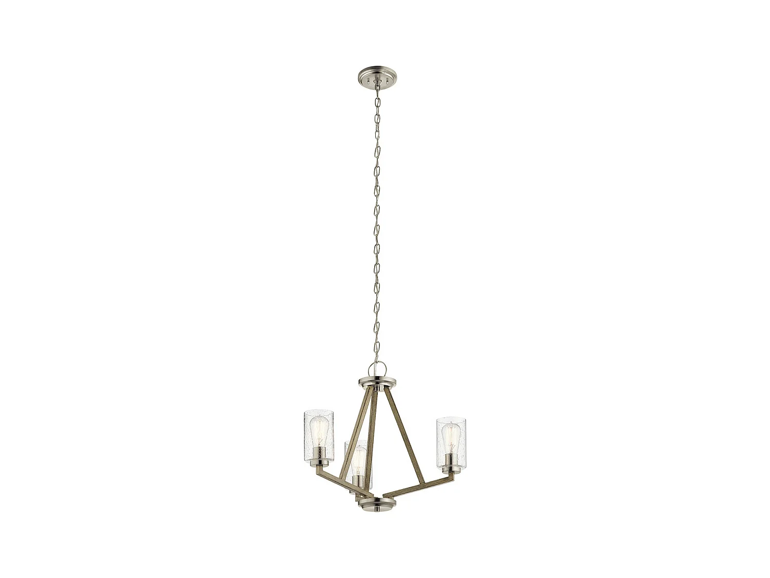 Elstead Kichler Deryn Plafonnier suspendu à bras multiples gris antique vieilli