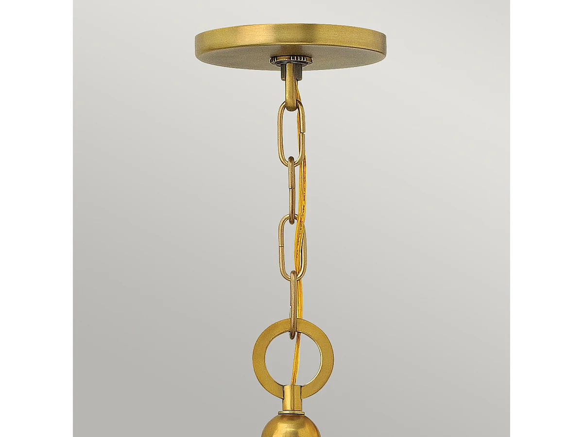 Elstead Zelda - 5 leichte mehrarmige Kronleuchter Vintage Messing Finish, E27