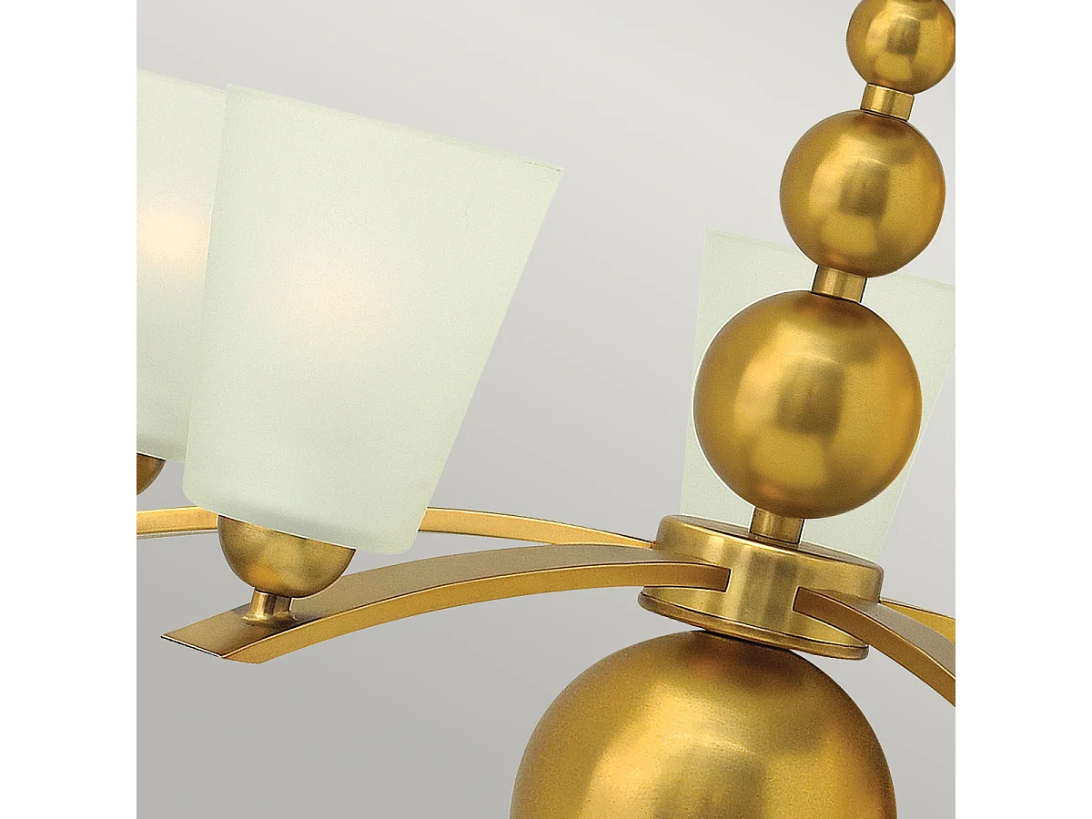 Elstead Zelda - 5 leichte mehrarmige Kronleuchter Vintage Messing Finish, E27