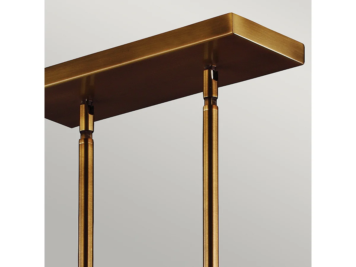 Elstead Hobson - 3 licht Ceiling Island Kronleuchter Pendelleiste Messing, E27