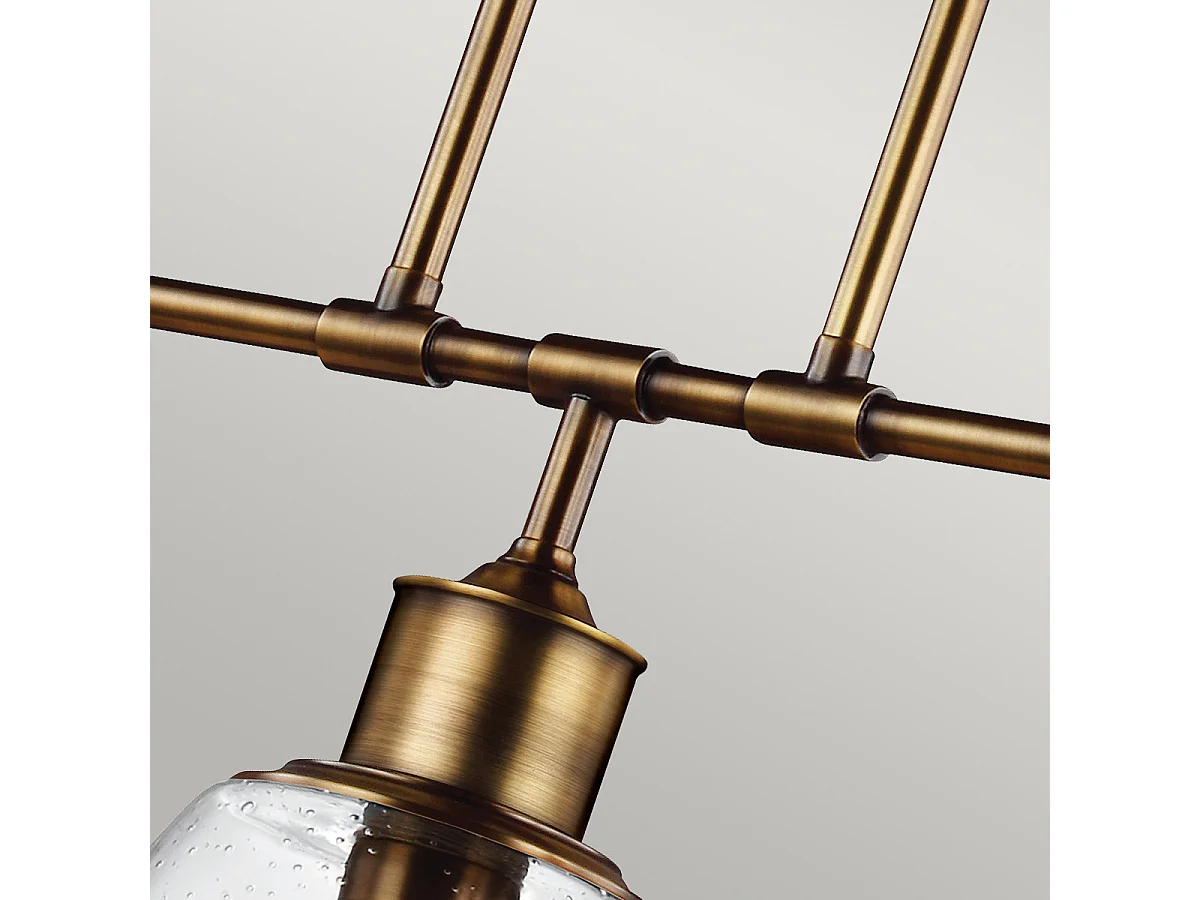 Elstead Hobson - 3 licht Ceiling Island Kronleuchter Pendelleiste Messing, E27