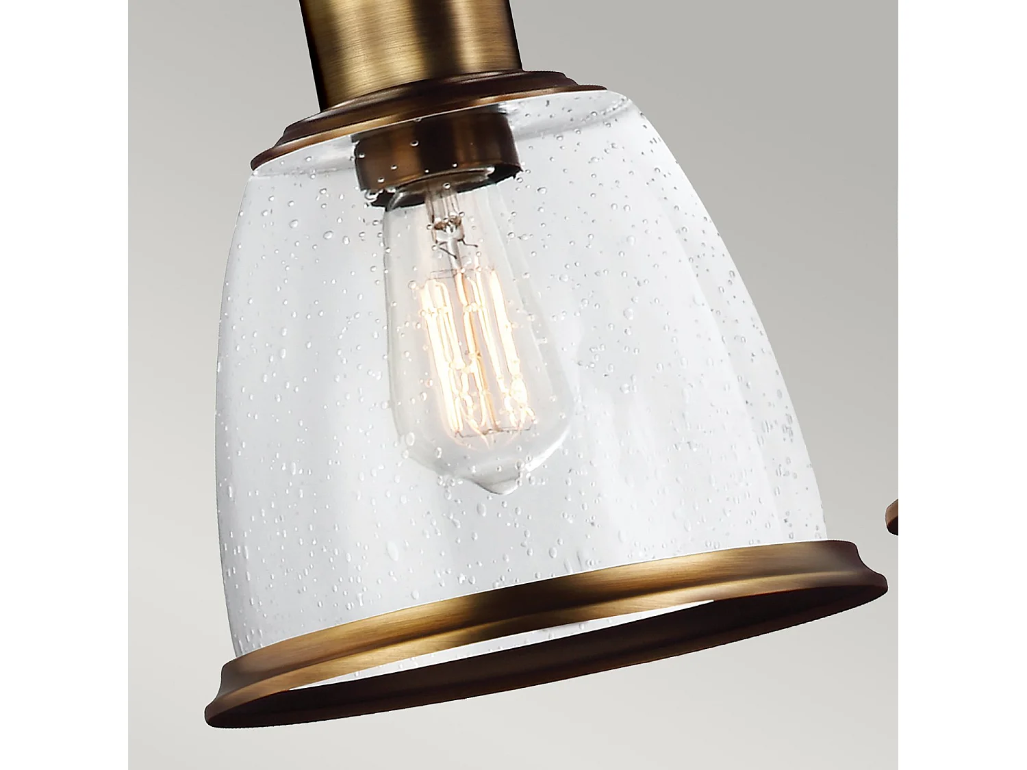 Elstead Hobson - 3 licht Ceiling Island Kronleuchter Pendelleiste Messing, E27