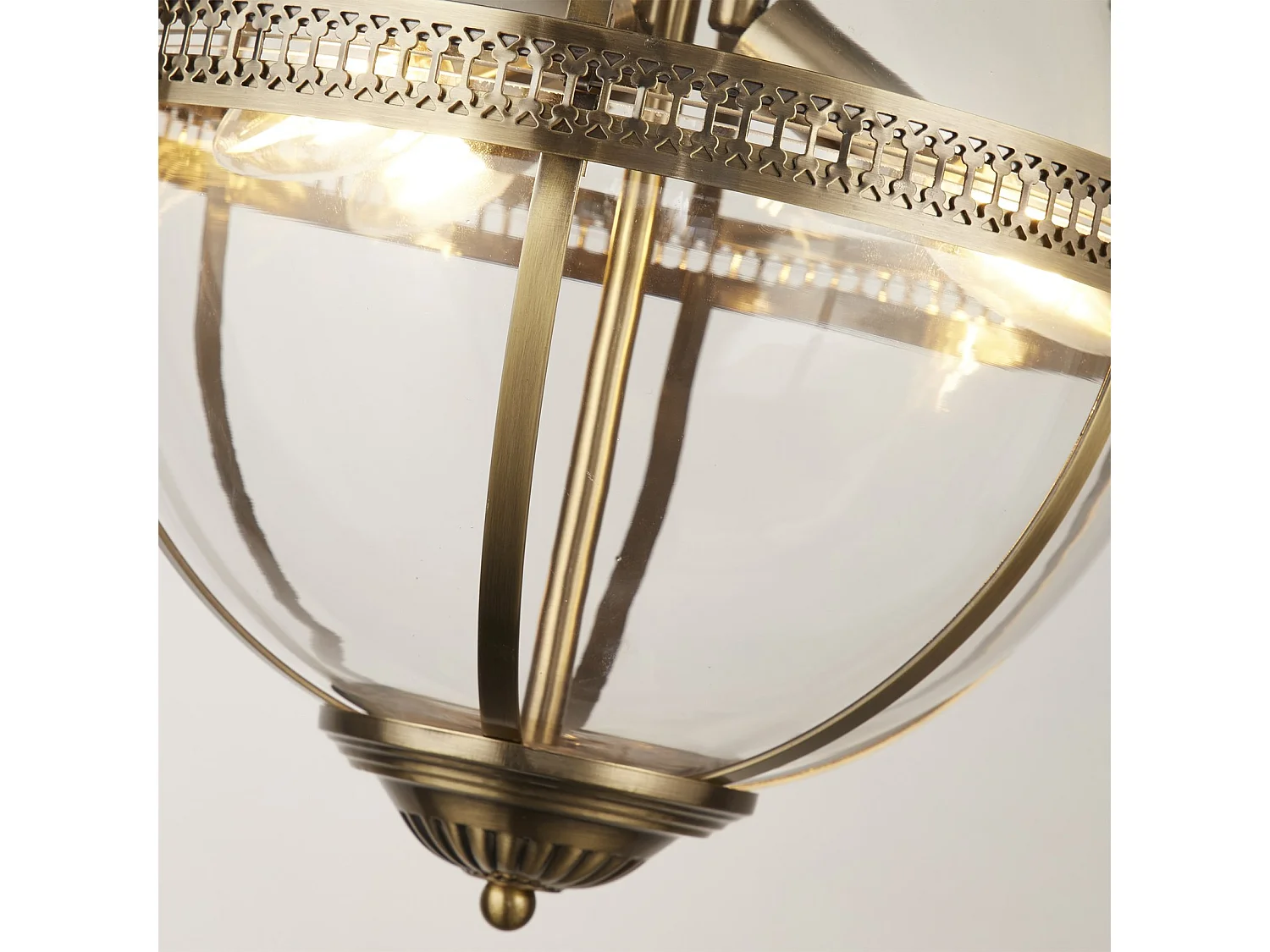 Lampadario Contemporaneo Corona Acciaio Ottone Vetro 3 Luci E14