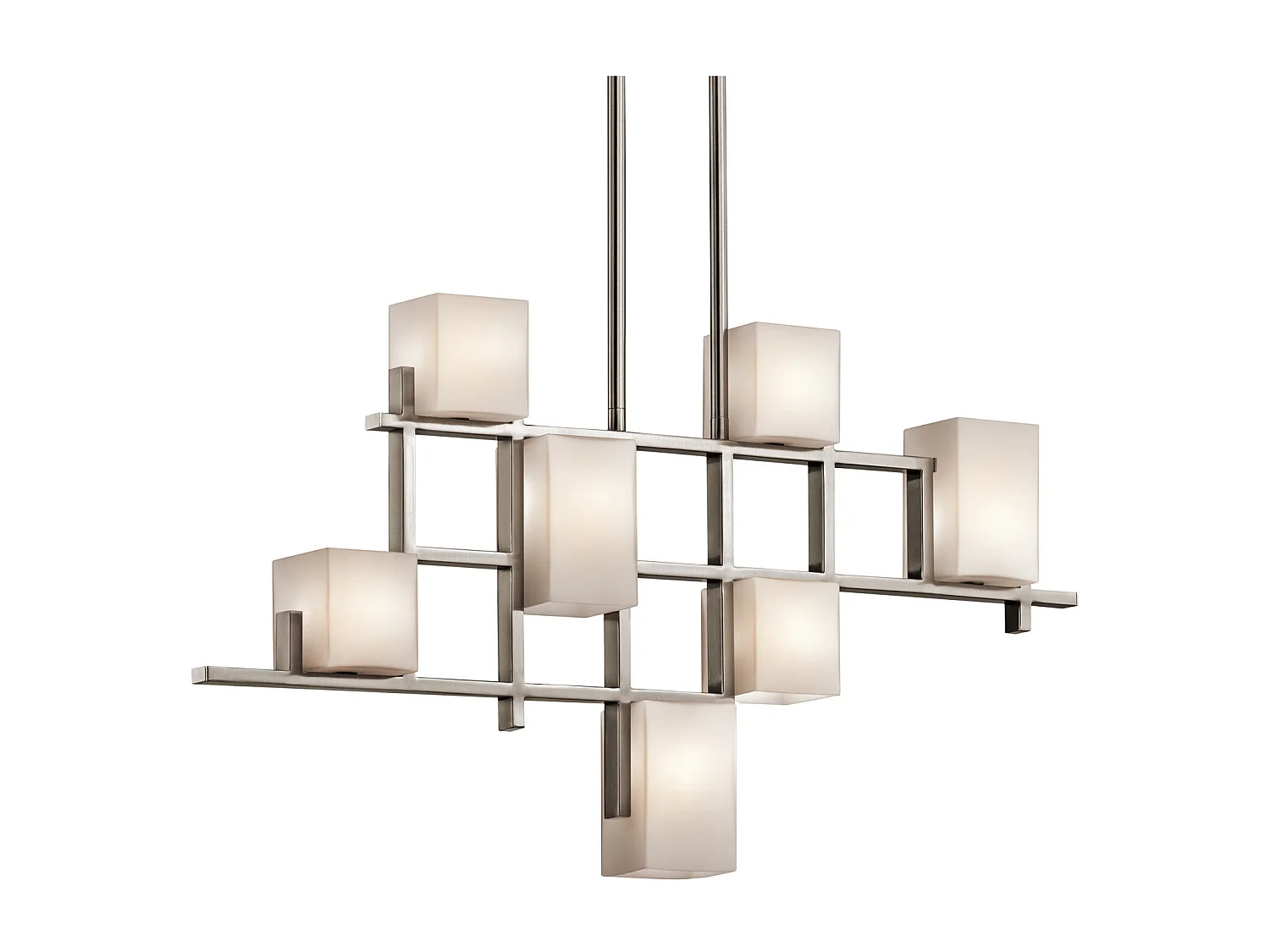 Elstead City Lights - Lampadario a 7 luci a sospensione in peltro classico chiaro, G9