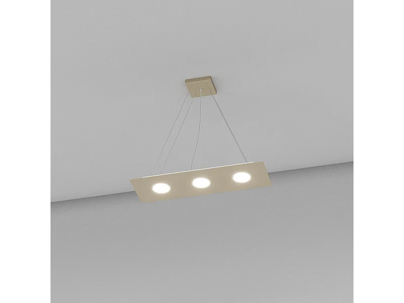 Area Sospensione 3 Luci Sabbia