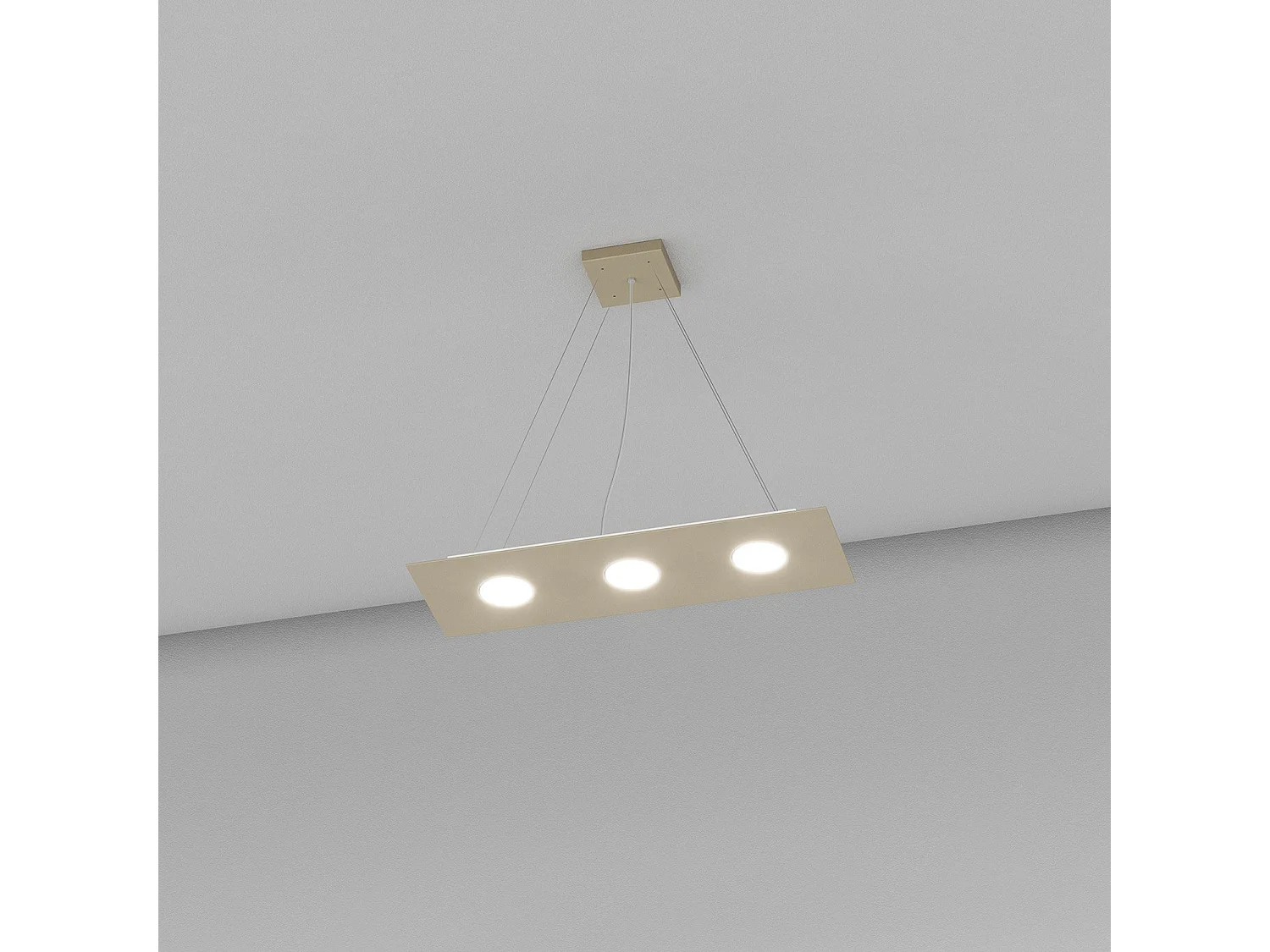 Area Sospensione 3 Luci Sabbia