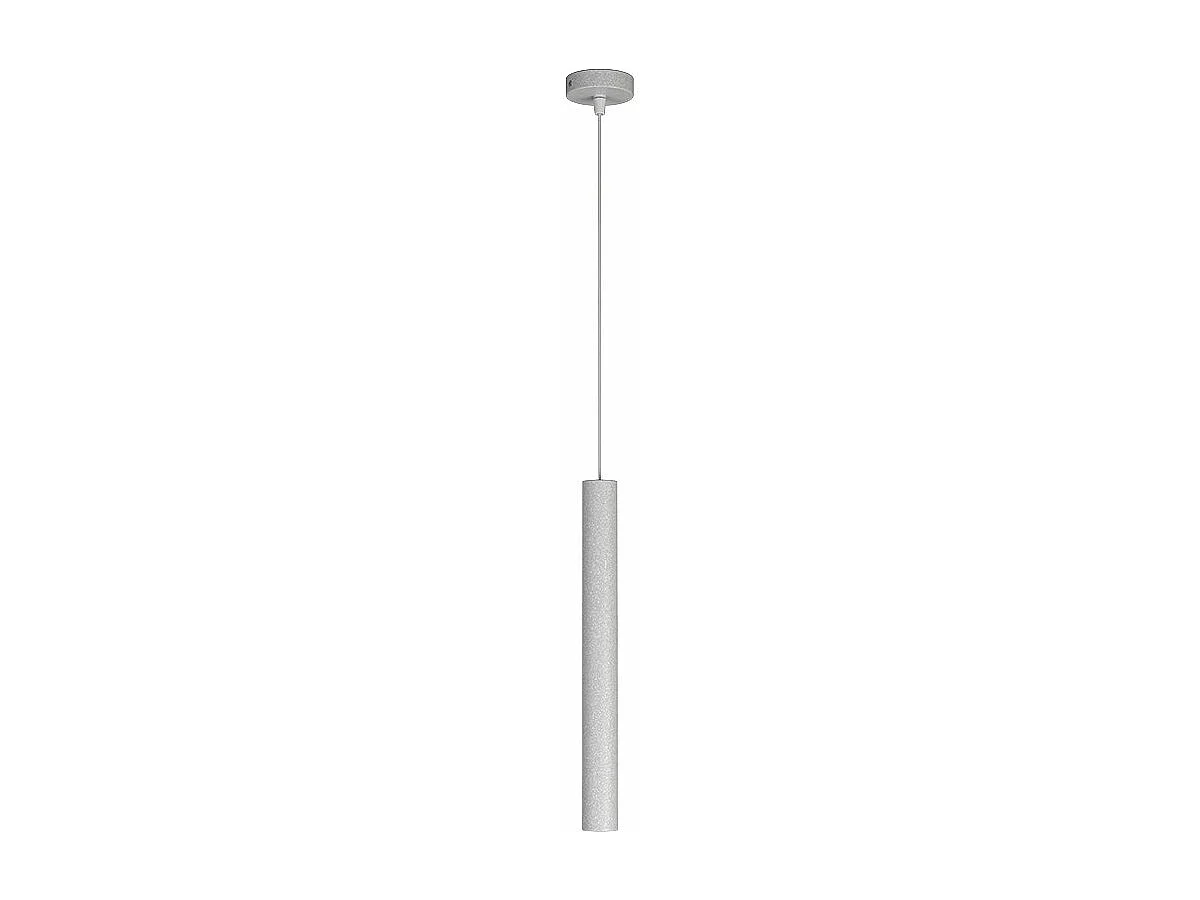 Round Tube Sospensione 1 Luce Grigio Cavo Cm.250 Con Base