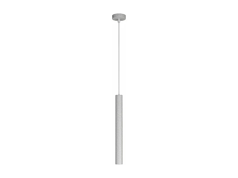 Round Tube Sospensione 1 Luce Grigio Cavo Cm.250 Con Base