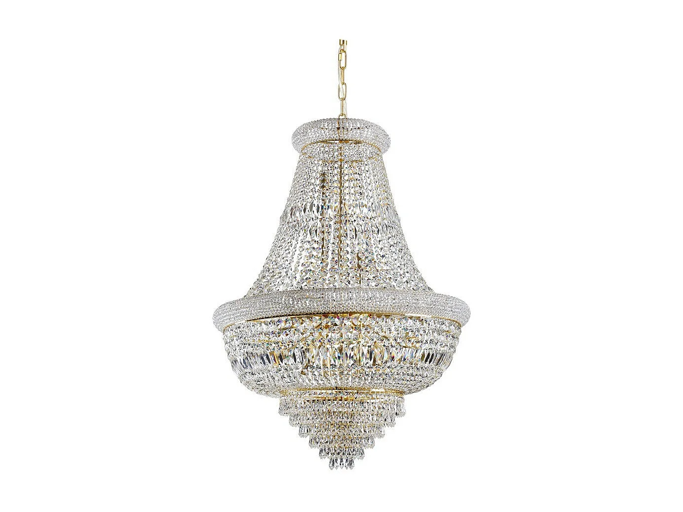 Ideal Lux DUBAI Suspension d'intérieur de lustre de plafond 24 lumières or, E14