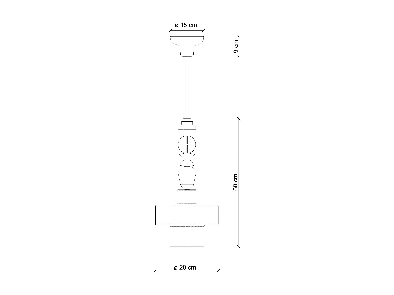 Sospensione Piccola Tonda Vintage Decò Lariat Ceramica Verde 1 Luce E27