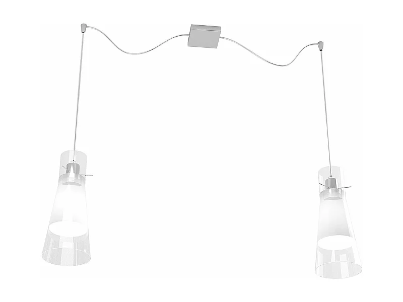 Cone Sospensione 2 Luci Spostabili