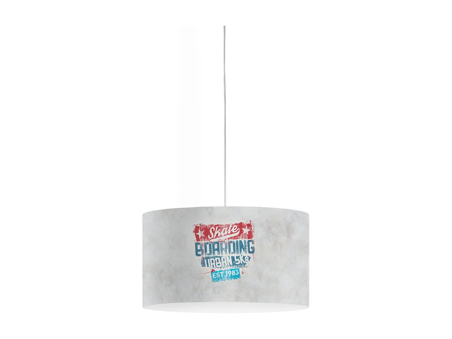 Lampadario Moderno Decolight Polilux ® Grafica Urban 1 Luce E27