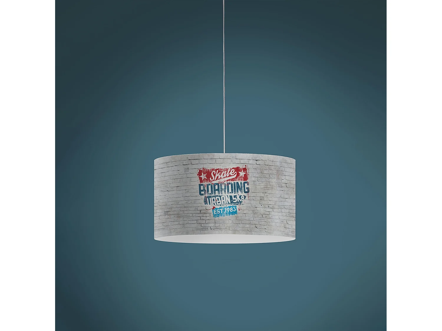 Lampadario Moderno Decolight Polilux ® Grafica Urban 1 Luce E27