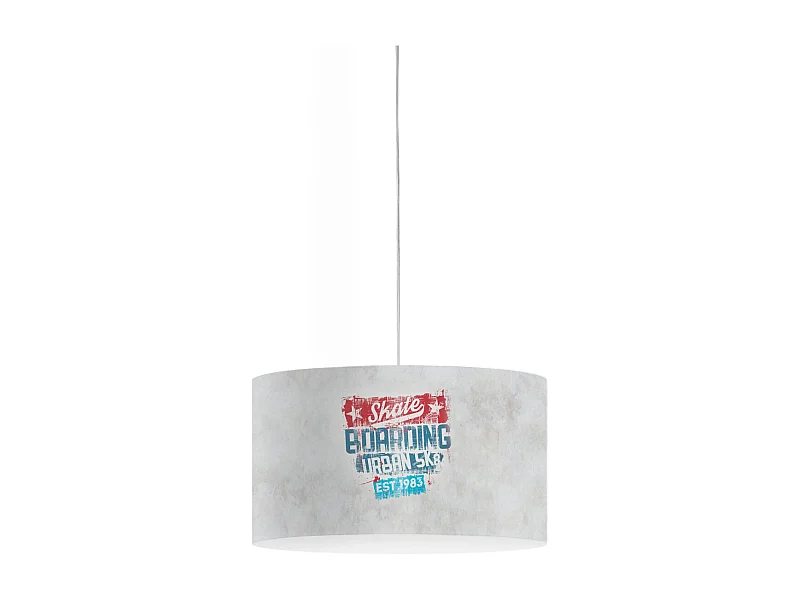 Lampadario Moderno Decolight Polilux ® Grafica Urban 1 Luce E27