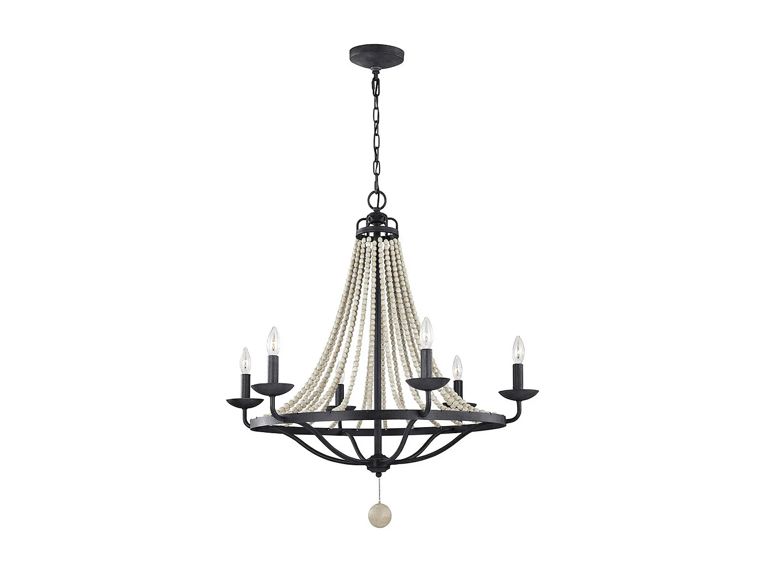 Elstead Feiss Nori Ljuskrona med flera armar, mörk vittrad zink med drivvedsgrå